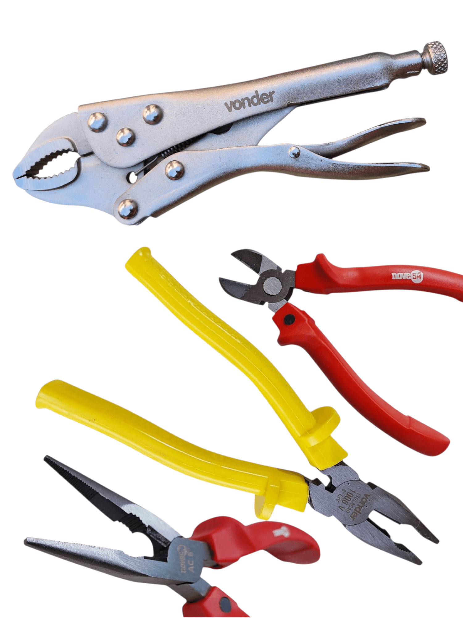 kit Alicate Vonder/ Nove54 - Pressão, Universal, Corte Bico