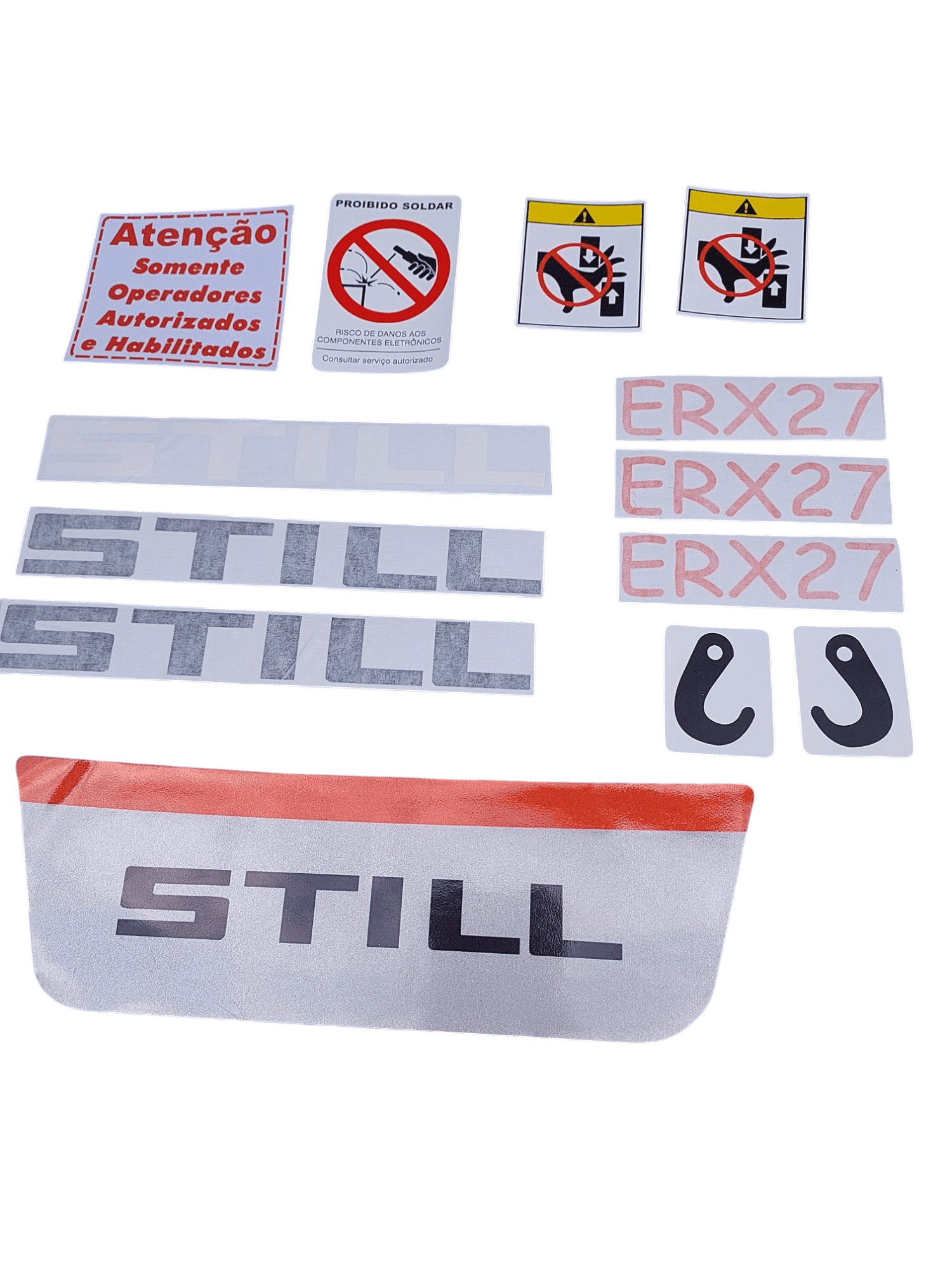 Conjunto Adesivo Paleteira Still ERX27 Antiga