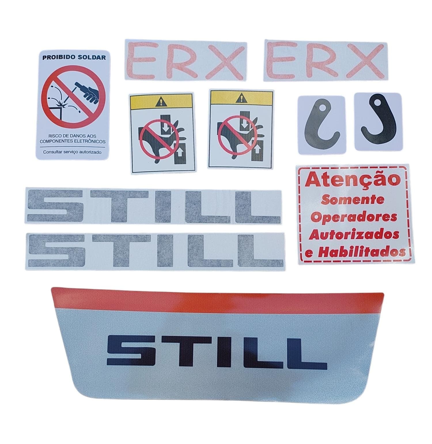 Conjunto Adesivo Paleteira Still ERX27