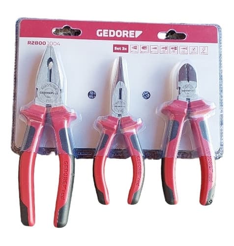 Jogo De Alicate 3 Peças Gedore Red R28001004