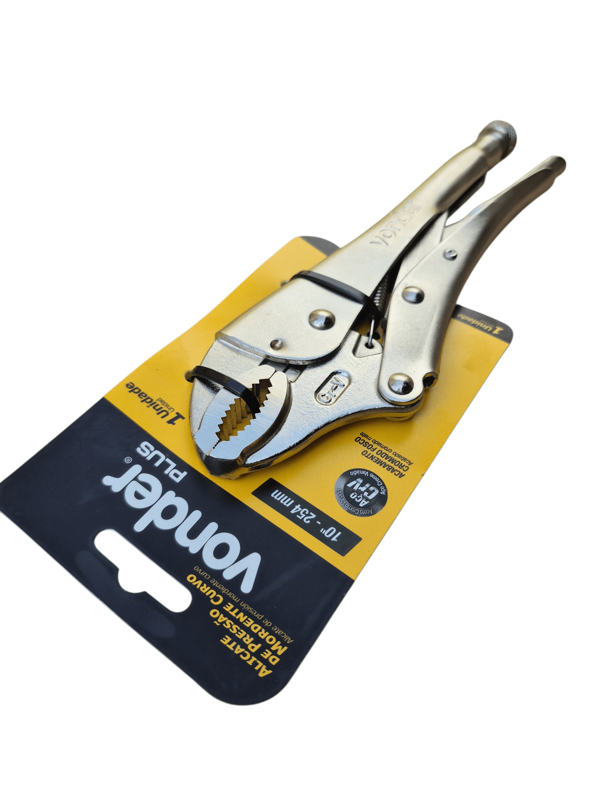 Alicate Pressão Mordente Curvo 10 Alta Aderência Vonder Plus