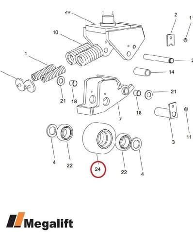 Jg 2 Roda De Apoio Still C/ Rolamentos 6314890 Kms/eje/egu